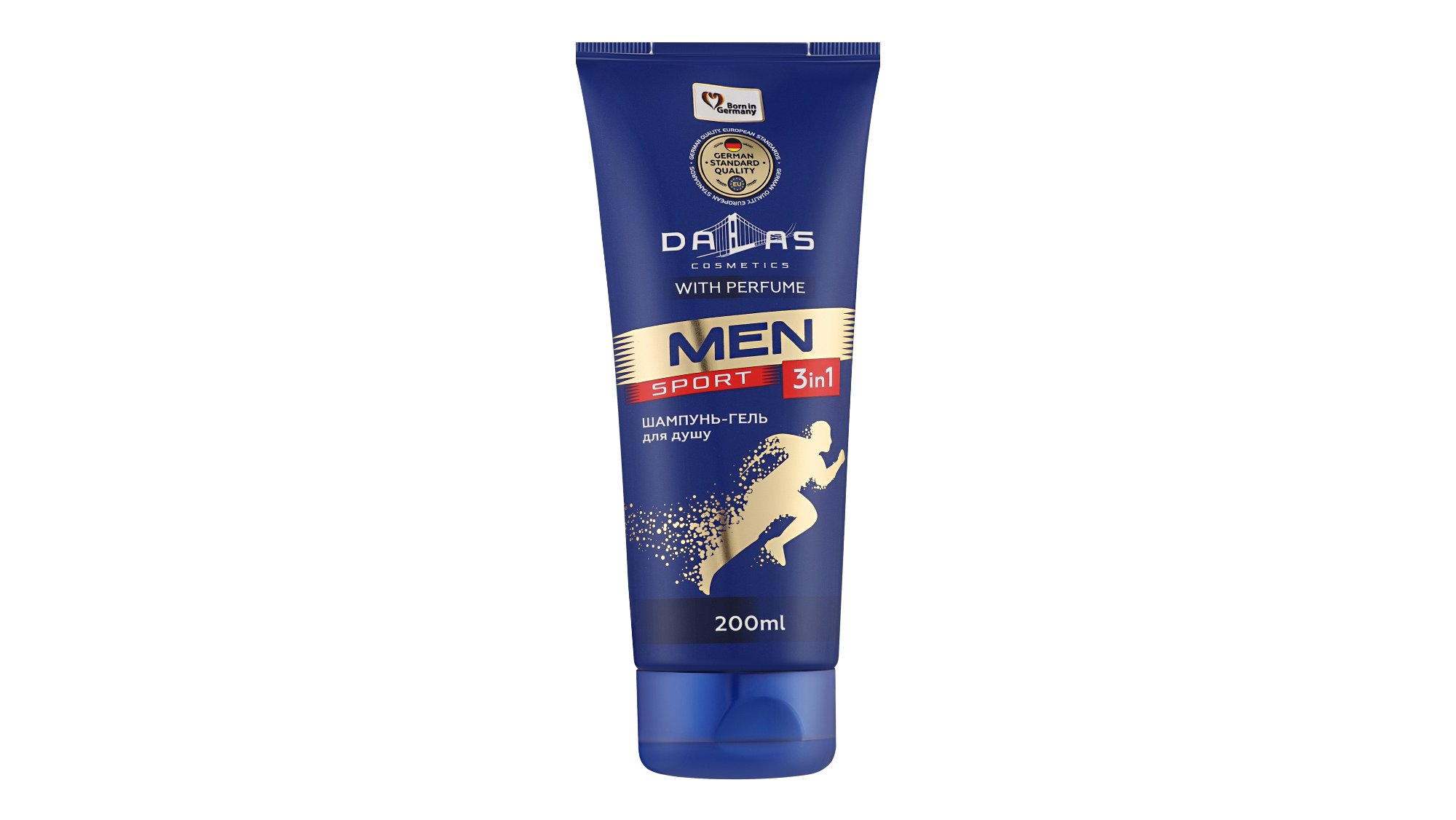 Dalasmen 3 vienā dušas želeja sejai, ķermenim un matiem Sport 200ml