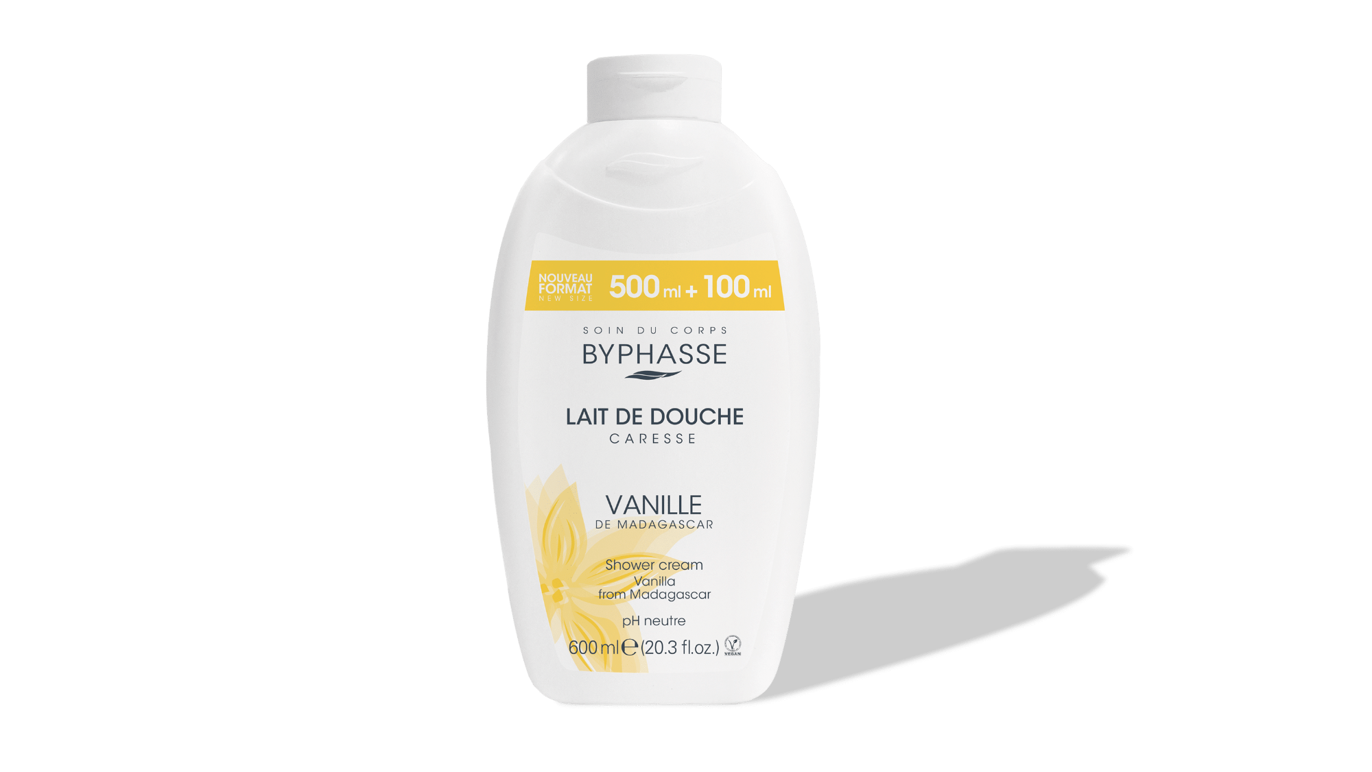 Byphasse Byphasse Caresse vaniļas dušas želeja 600ml